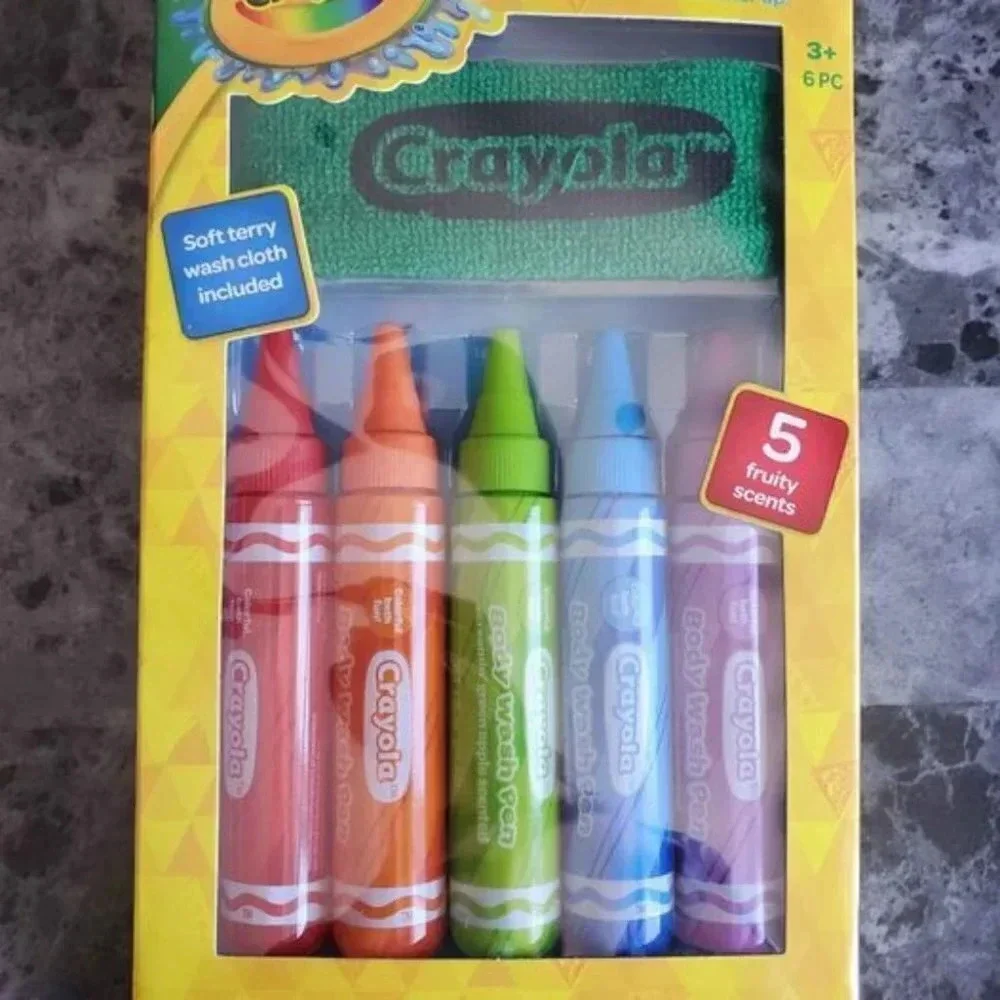 Cocomelon Memory Game, Crayola Bath Pens Set, and Purple Bath Paint